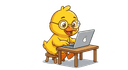Rățușcă cu laptop